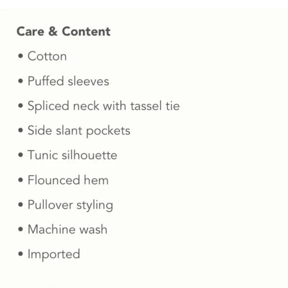 Anthropologie Maeve Dominique Boho Tunic Dress in Beige- Size Small - Picture 13 of 14